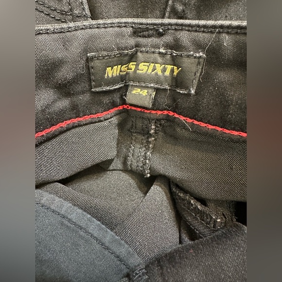 MISS SIXTY womens Black Skinny Fit Jeans Size 24 - Picture 12 of 13